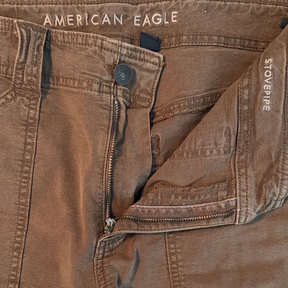 American Eagle Outfitters Brown Slim Straight Jeans
